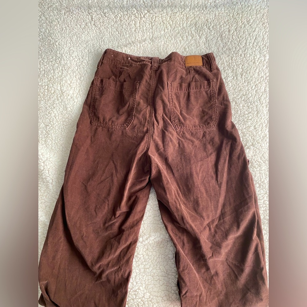 AE Lightweight Corduroy Highwaisted Baggy Straight Pant